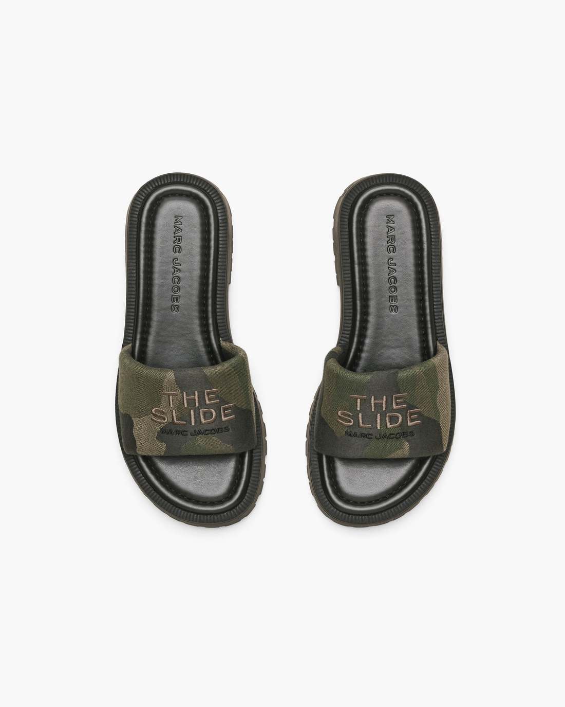 Marc Jacobs The Camo Jacquard Lug Sole Slide Camo Multi SHOES