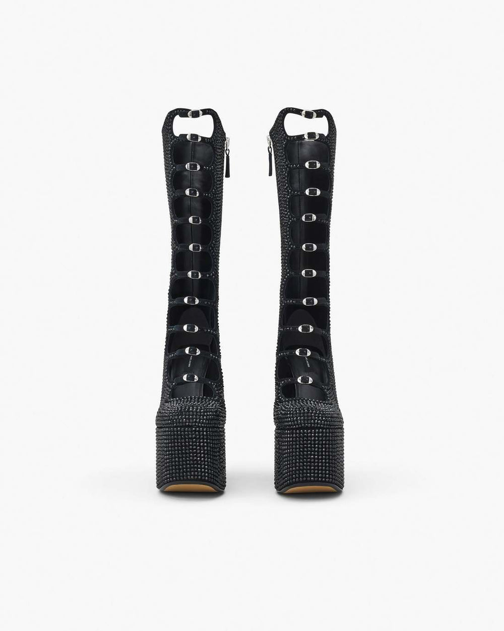 Marc Jacobs The Rhinestone Kiki Knee-High Boot Black/Black SHOES
