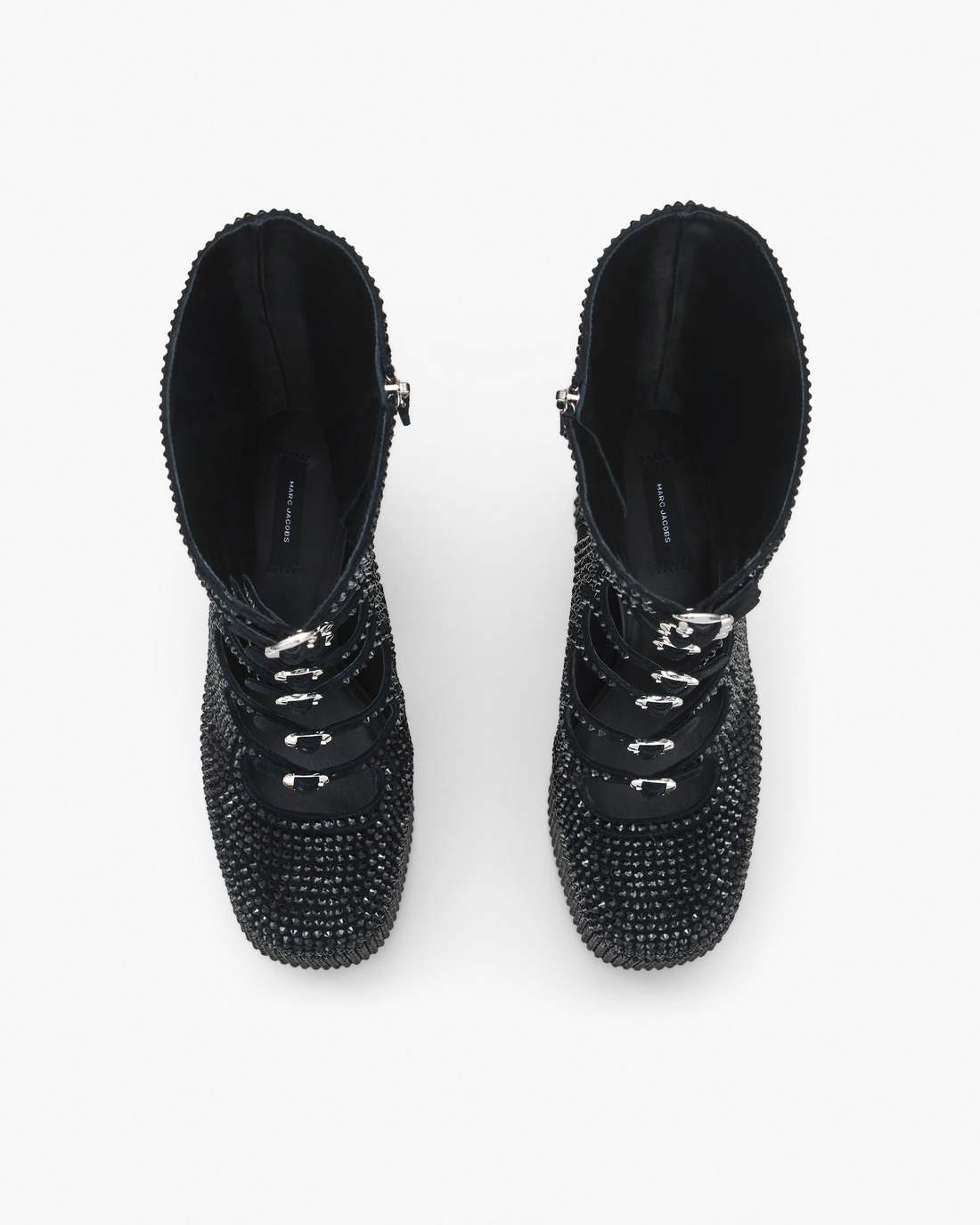 Marc Jacobs The Rhinestone Kiki Knee-High Boot Black/Black SHOES
