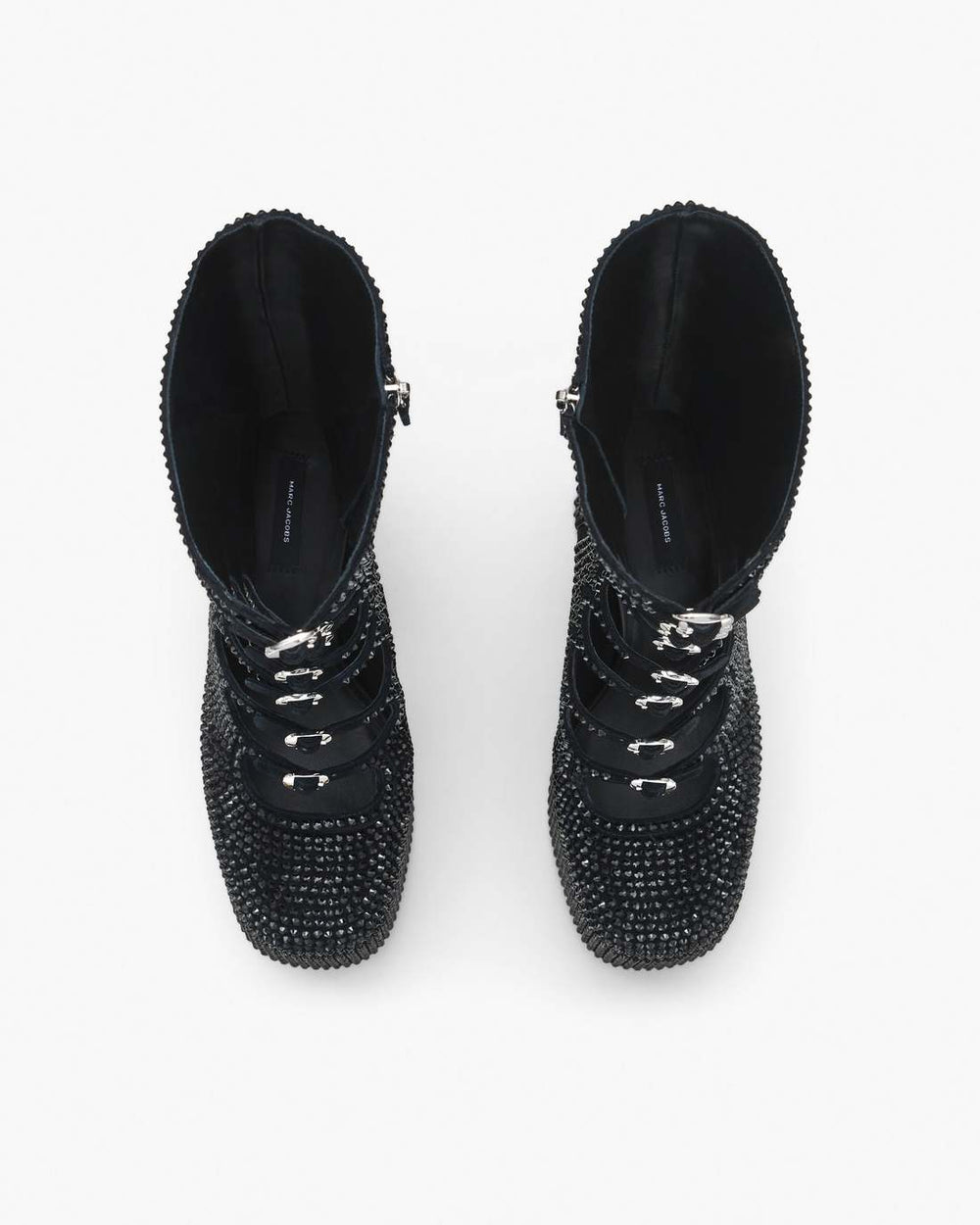 Marc Jacobs The Rhinestone Kiki Knee-High Boot Black/Black SHOES