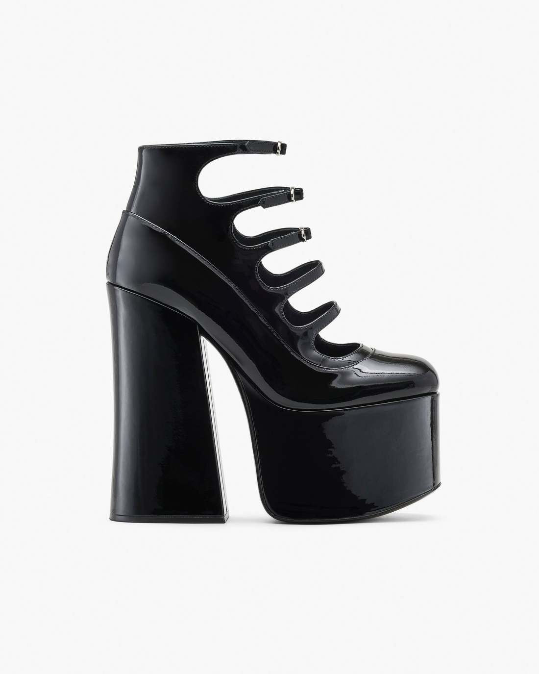 Marc Jacobs The Patent Leather Kiki Ankle Boot Black SHOES