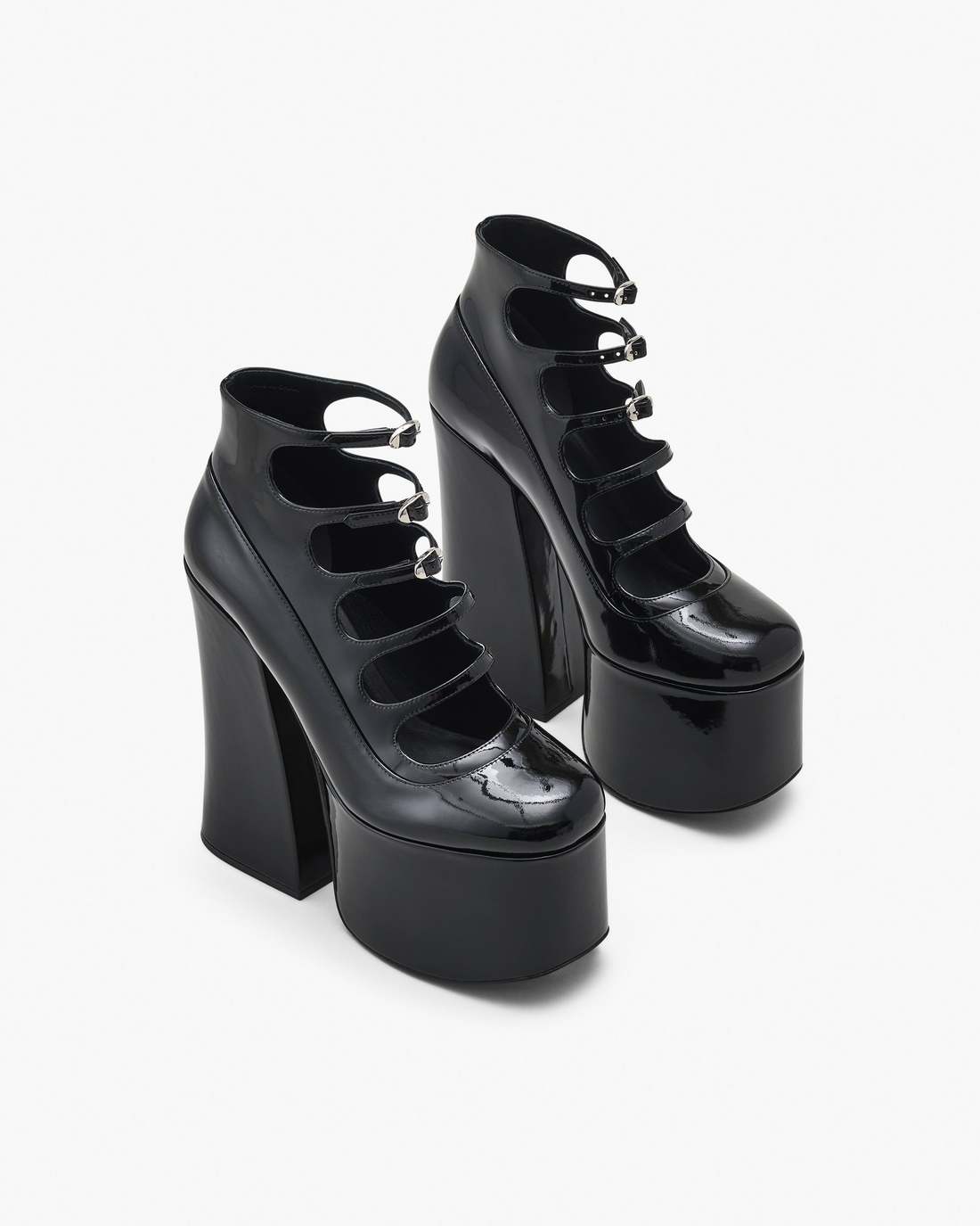 Marc Jacobs The Patent Leather Kiki Ankle Boot Black SHOES
