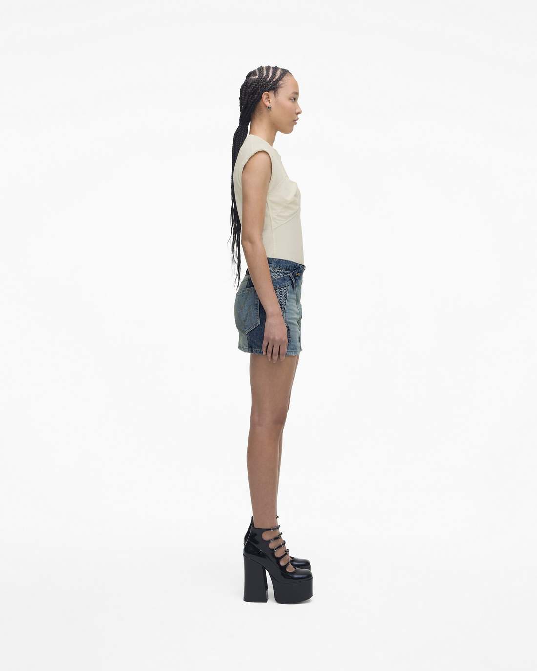 Marc Jacobs The Patent Leather Kiki Ankle Boot Black SHOES