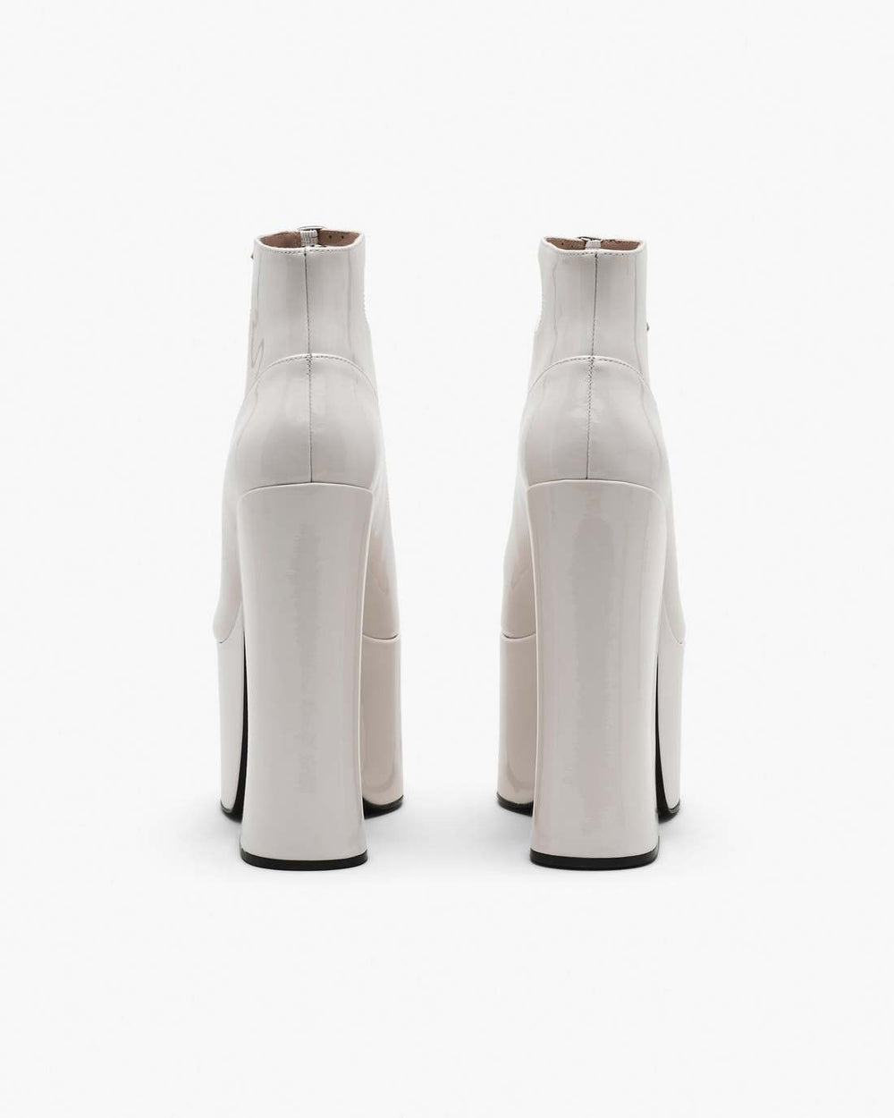 Marc Jacobs The Patent Leather Kiki Ankle Boot White SHOES