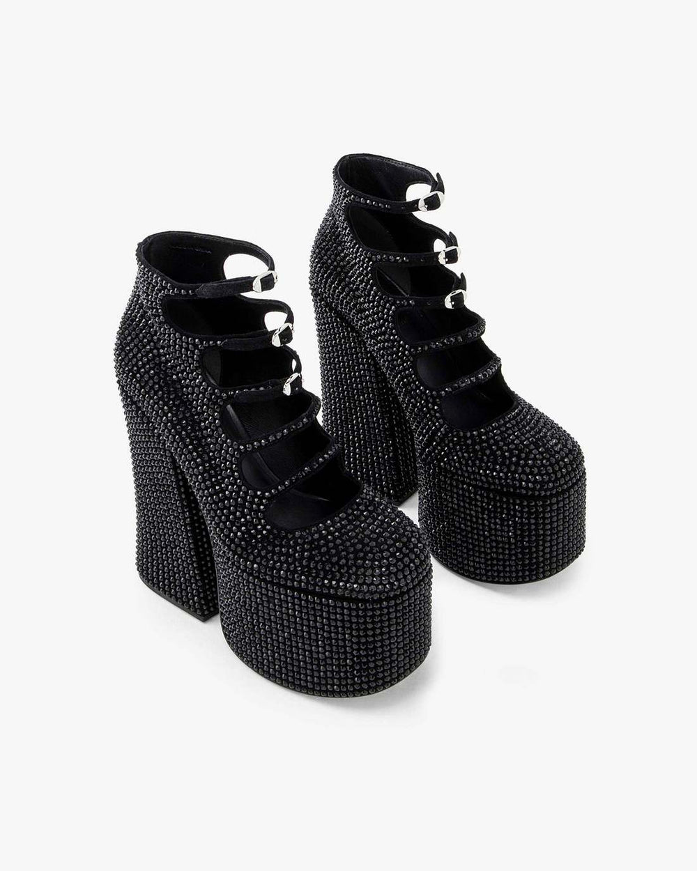 Marc Jacobs The Rhinestone Kiki Ankle Boot Black/Black SHOES