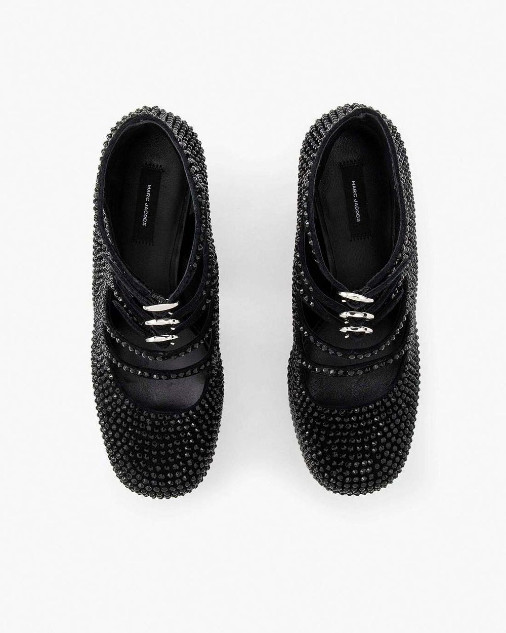 Marc Jacobs The Rhinestone Kiki Ankle Boot Black/Black SHOES