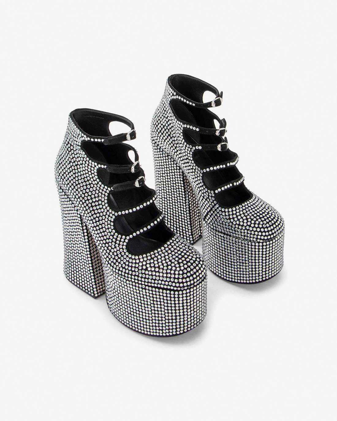 Marc Jacobs The Rhinestone Kiki Ankle Boot Black/Crystal SHOES