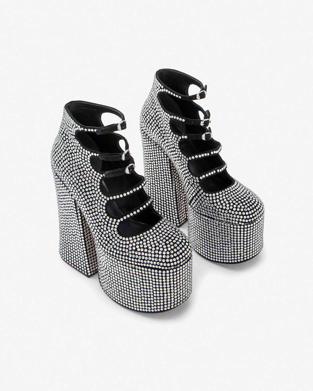 Marc Jacobs The Rhinestone Kiki Ankle Boot Black/Crystal SHOES