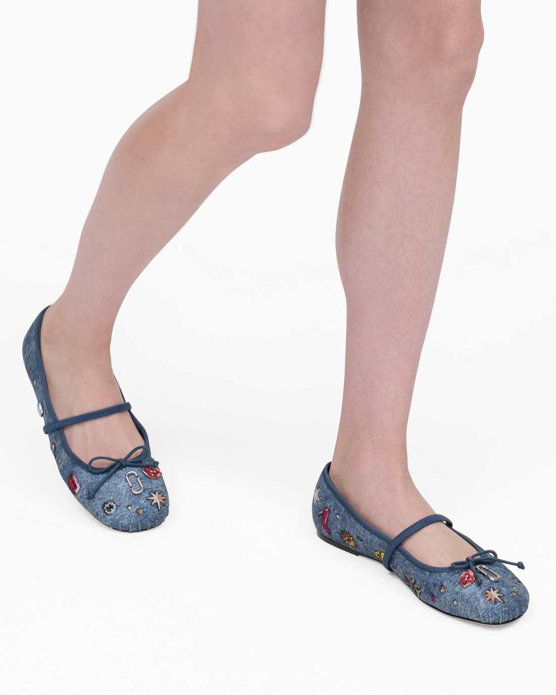 Marc Jacobs The Trinket Charm Sabrina Ballerina Medium Wash Multi SHOES|NEW ARRIVALS