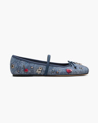 Marc Jacobs The Trinket Charm Sabrina Ballerina Medium Wash Multi SHOES|NEW ARRIVALS