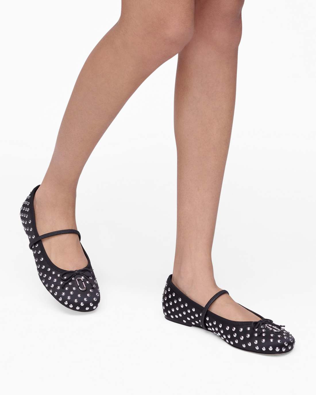 Marc Jacobs The Studded Sabrina Ballerina Black Multi SHOES
