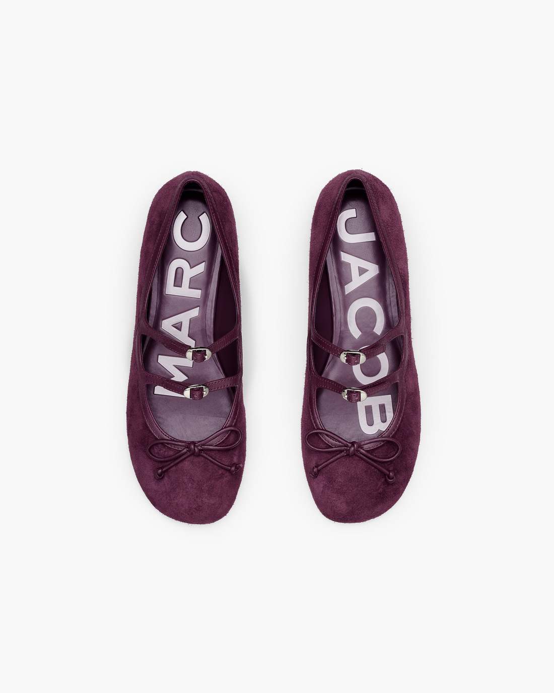 Marc Jacobs The Suede Kiki Ballerina Dark Plum SHOES