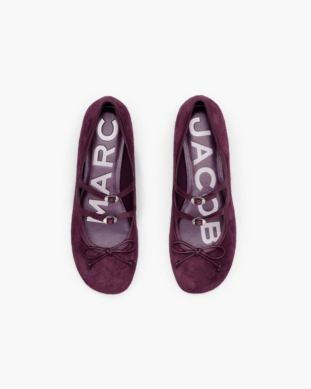 Marc Jacobs The Suede Kiki Ballerina Dark Plum SHOES