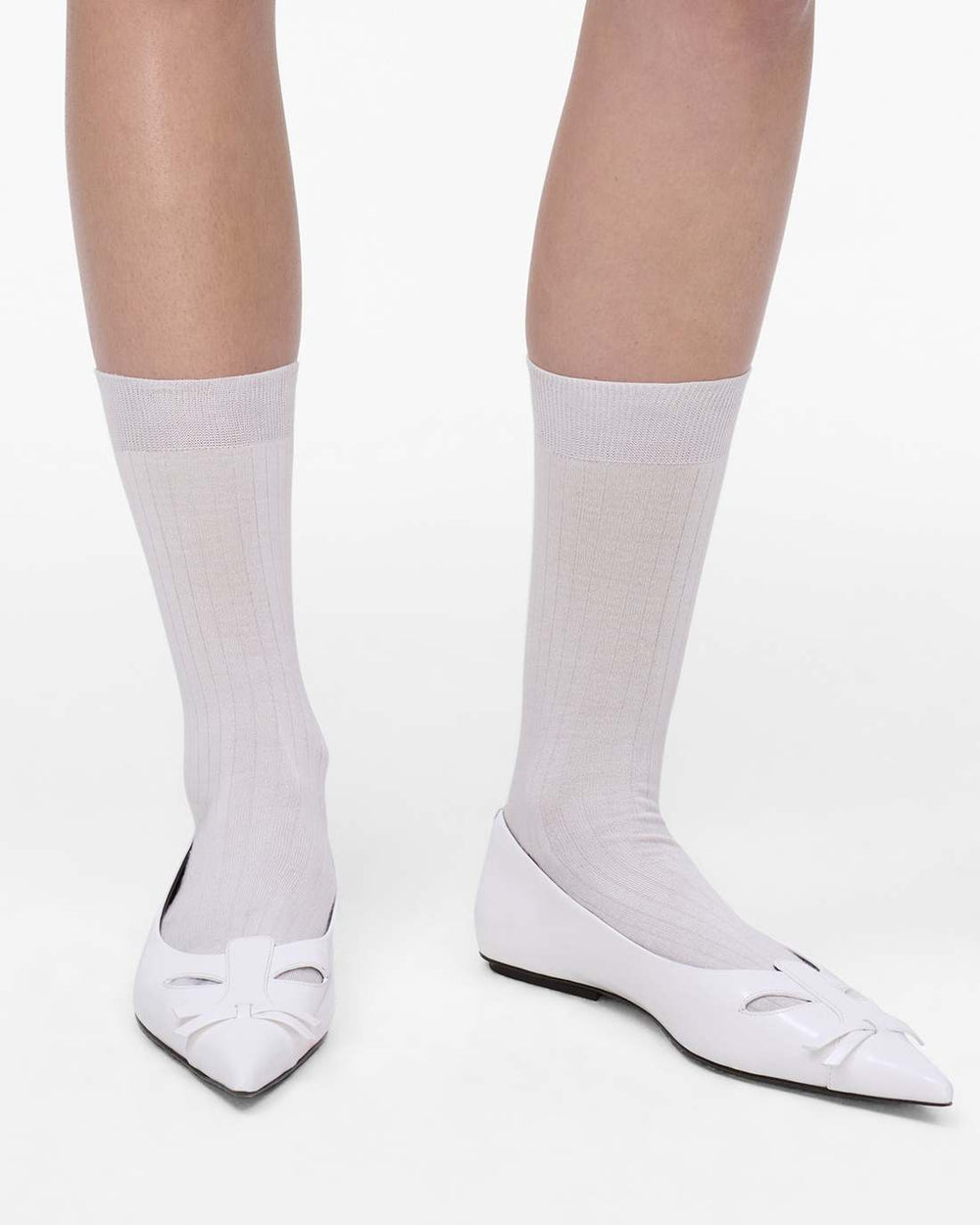 Marc Jacobs The Kat Ballerina Bright White SHOES