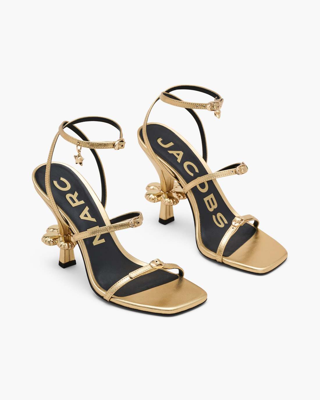Marc Jacobs The Metallic Leather Daisy Heel Gold SHOES