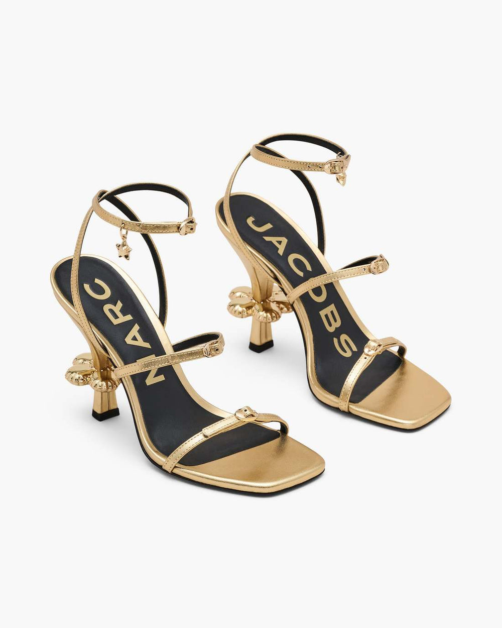 Marc Jacobs The Metallic Leather Daisy Heel Gold SHOES