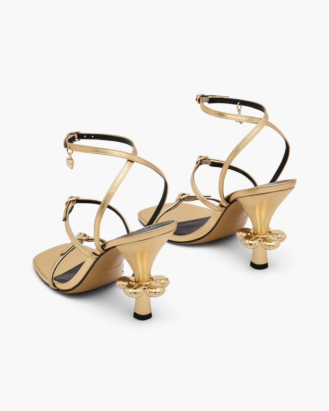 Marc Jacobs The Metallic Leather Daisy Heel Gold SHOES