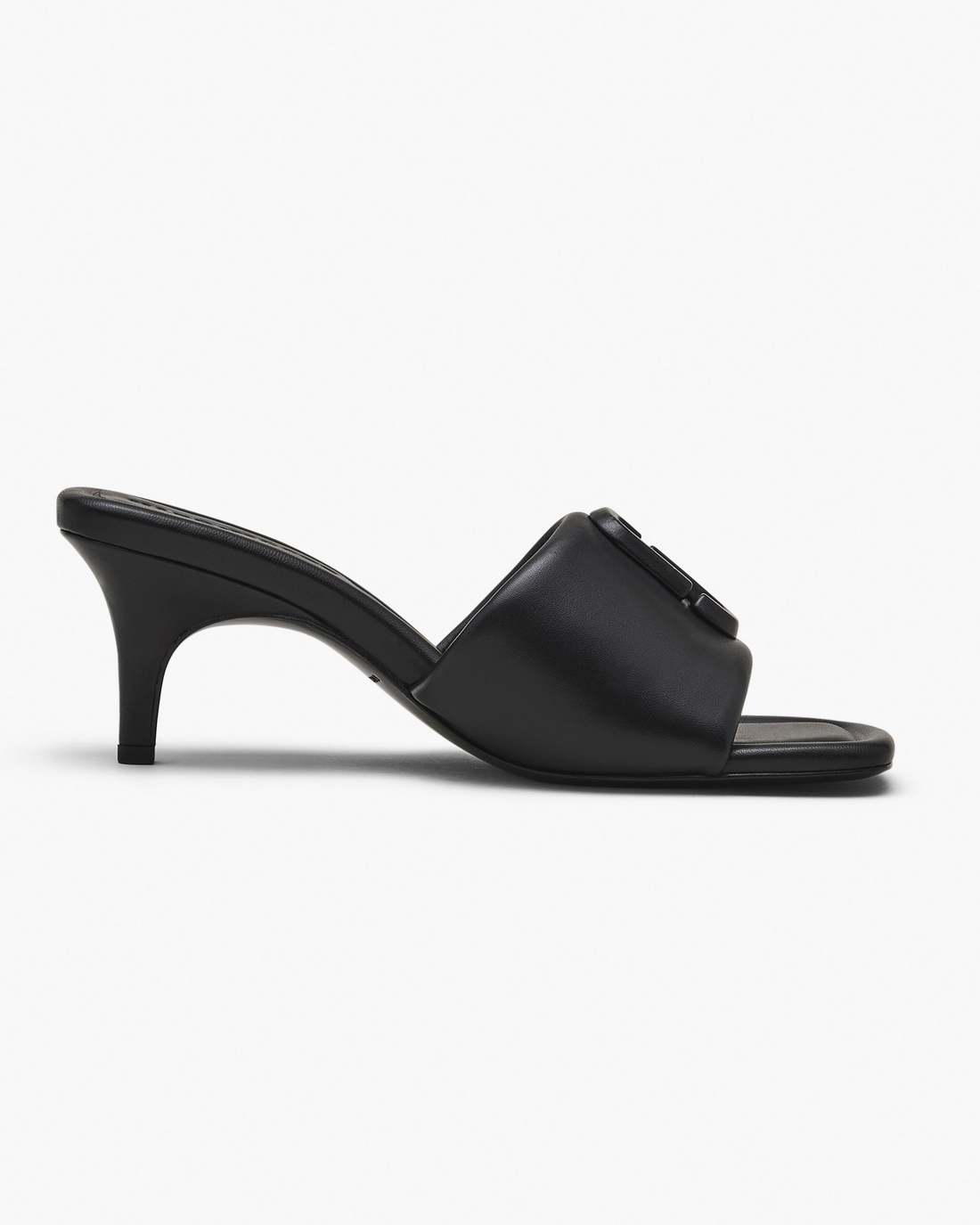Marc Jacobs The Leather J Marc Heeled Sandal Black SHOES