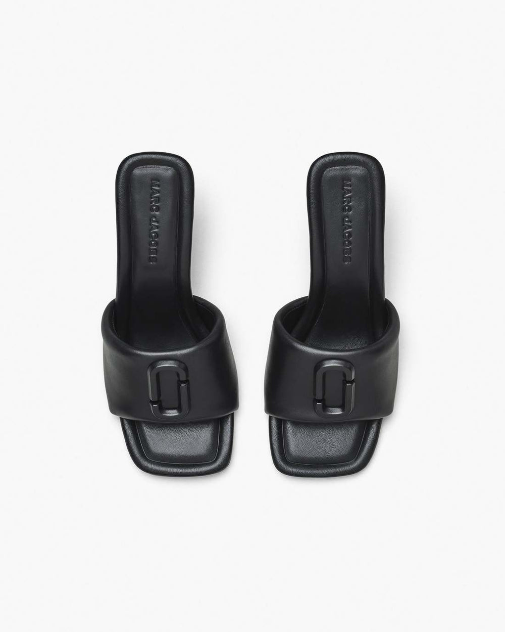 Marc Jacobs The Leather J Marc Heeled Sandal Black SHOES