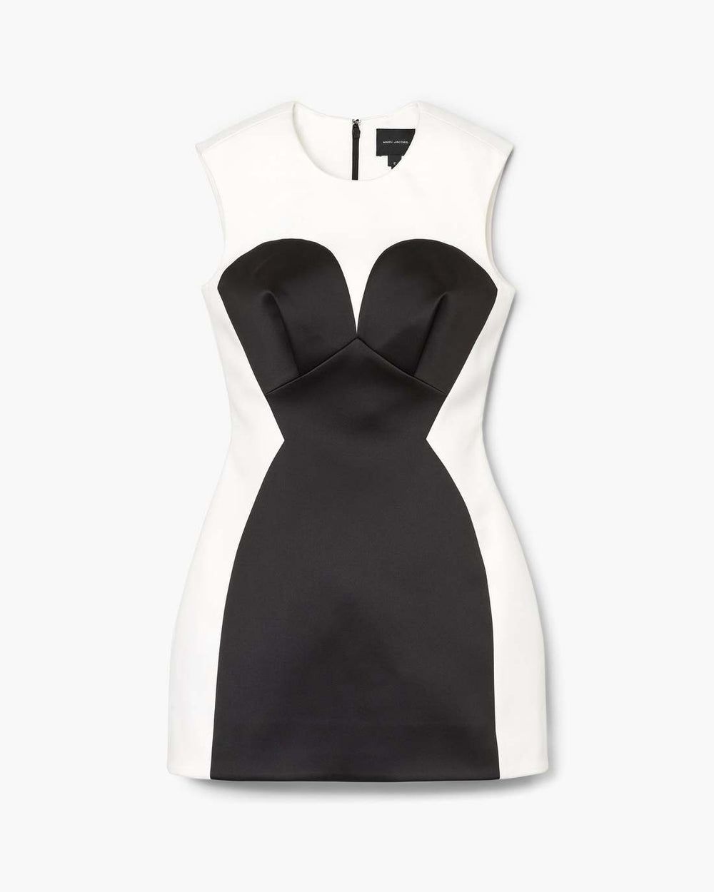 Marc Jacobs Seamed Up Satin Dress Black/White READY TO WEAR|NEW ARRIVALS