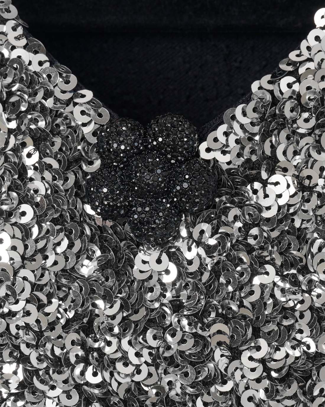 Marc Jacobs Sequin V-Neck Knit Dress Silver READY TO WEAR|NEW ARRIVALS
