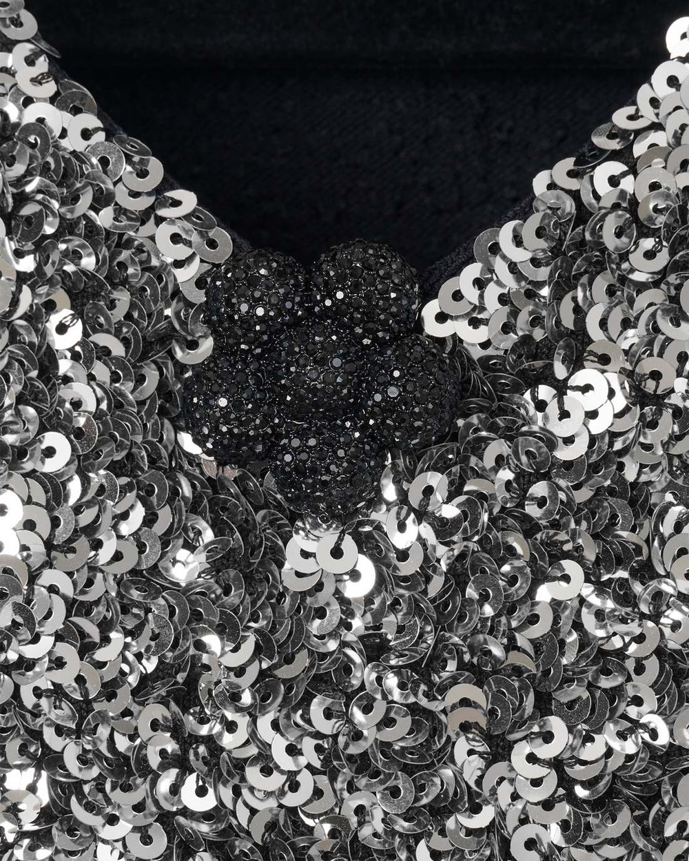 Marc Jacobs Sequin V-Neck Knit Dress Silver READY TO WEAR|NEW ARRIVALS