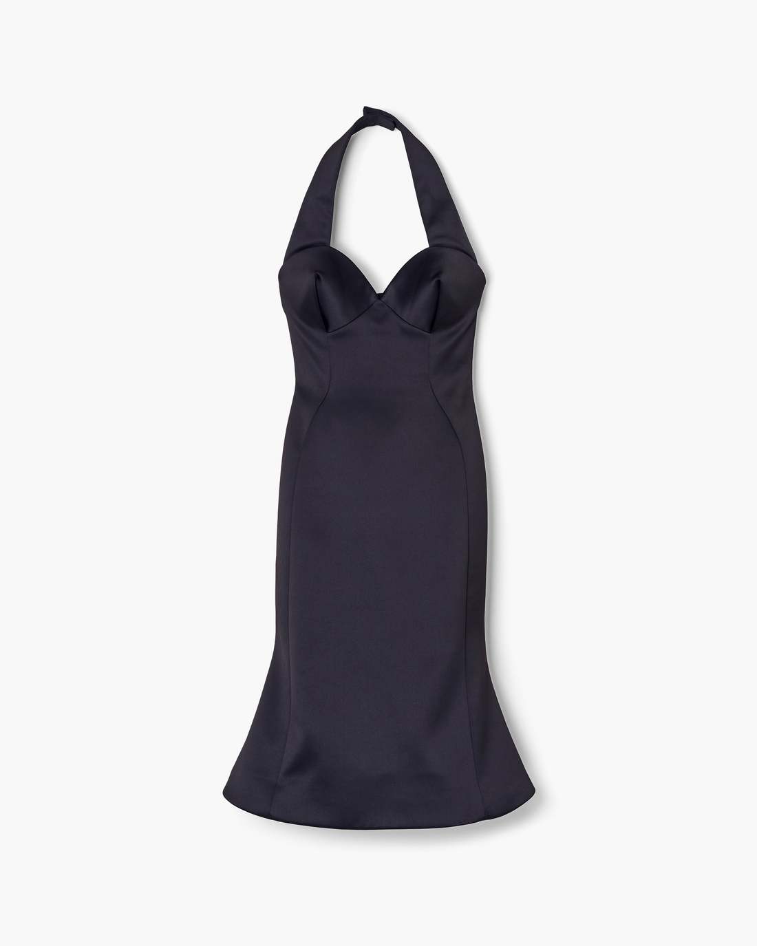 Marc Jacobs Sculpted Satin Halter Dress Black READY TO WEAR|NEW ARRIVALS