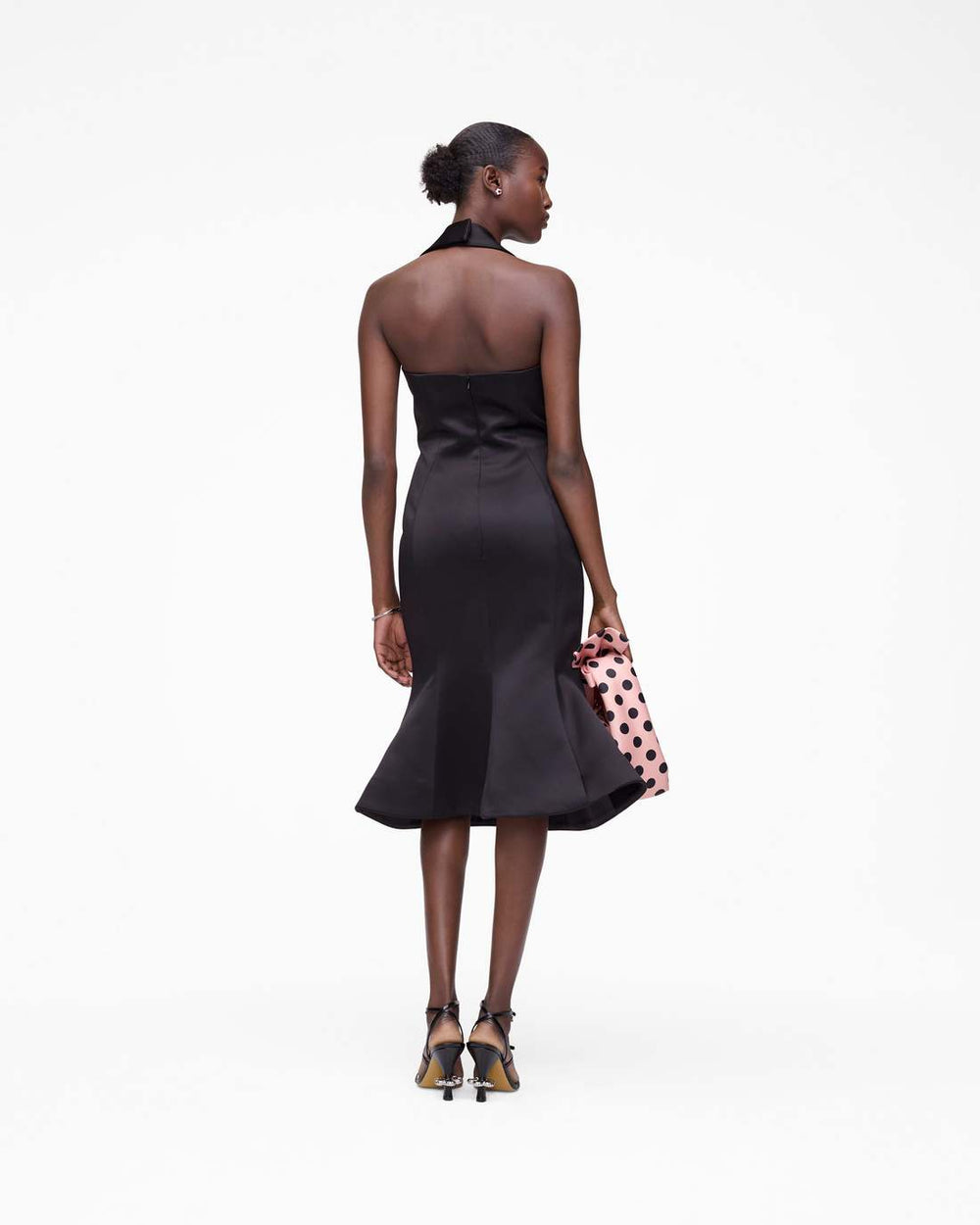 Marc Jacobs Sculpted Satin Halter Dress Black READY TO WEAR|NEW ARRIVALS