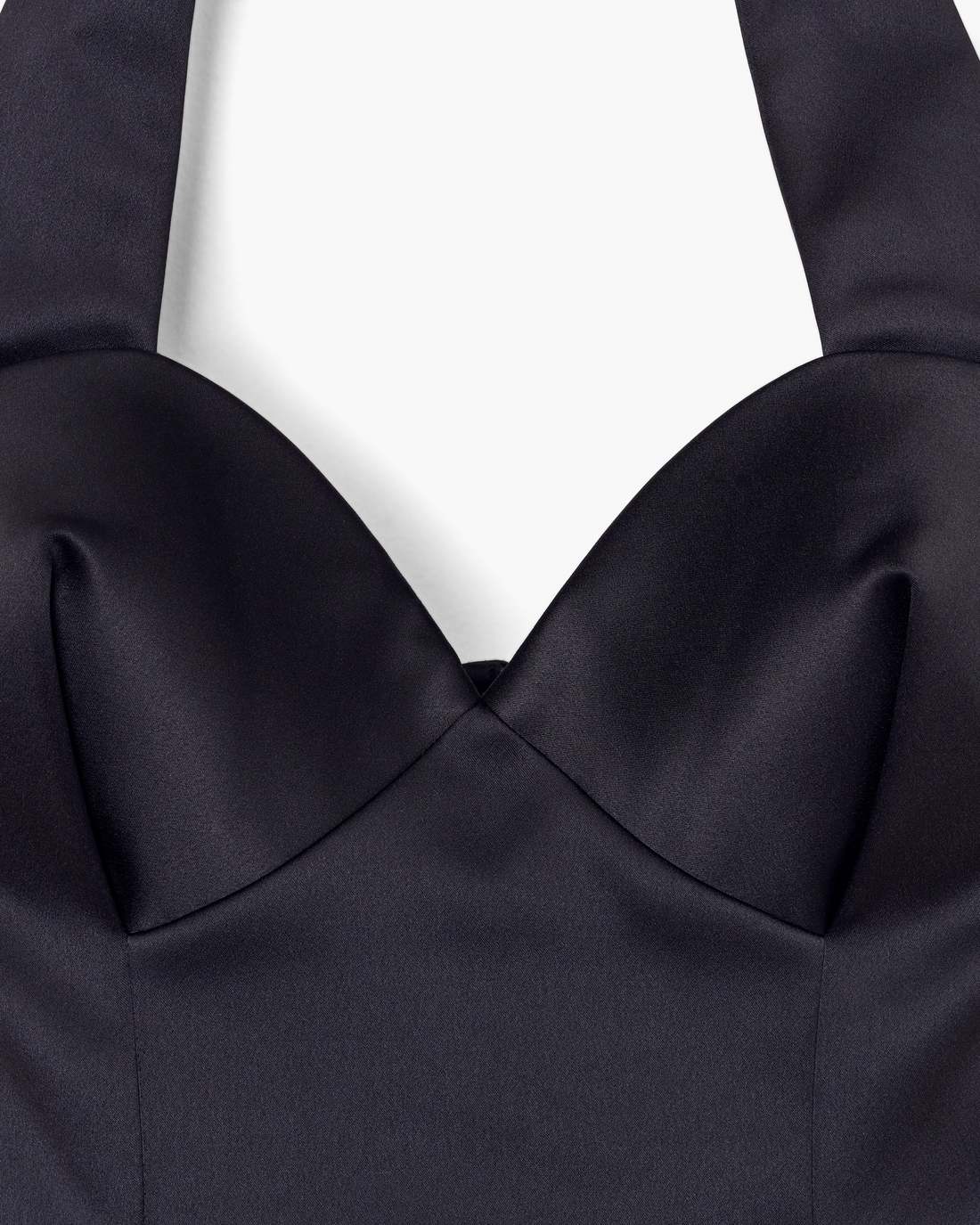 Marc Jacobs Sculpted Satin Halter Dress Black READY TO WEAR|NEW ARRIVALS