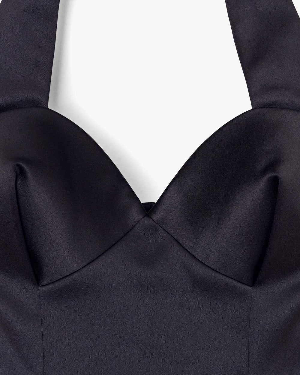 Marc Jacobs Sculpted Satin Halter Dress Black READY TO WEAR|NEW ARRIVALS