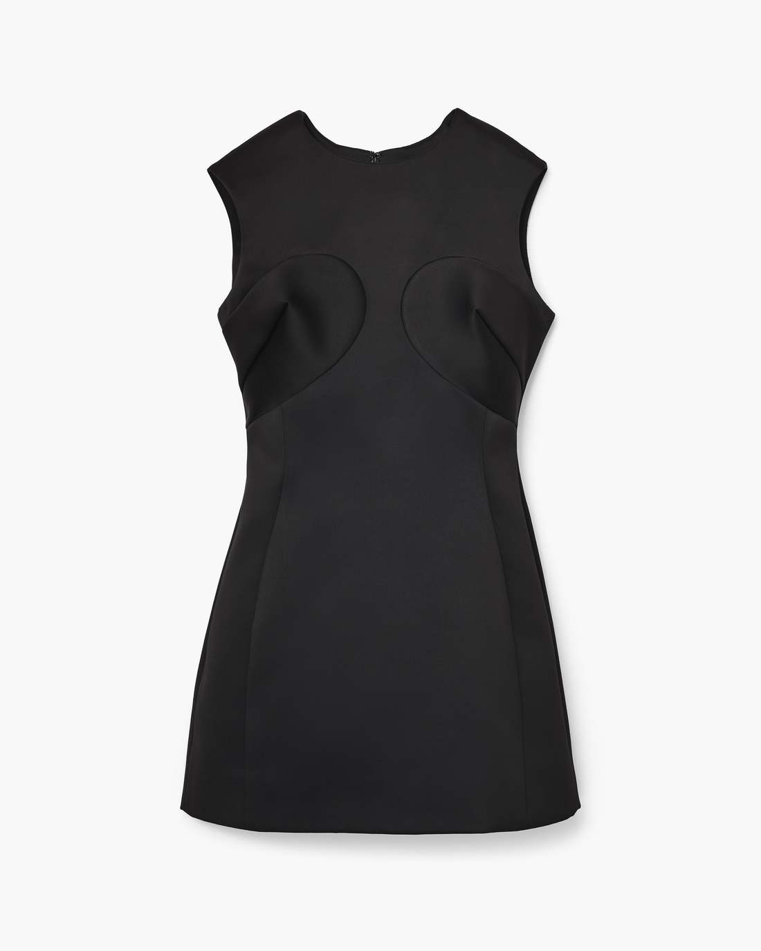 Marc Jacobs Seamed Up Satin Dress Black READY TO WEAR
