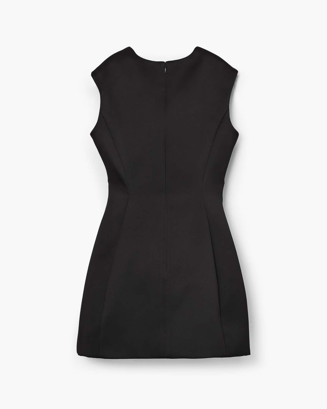 Marc Jacobs Seamed Up Satin Dress Black READY TO WEAR