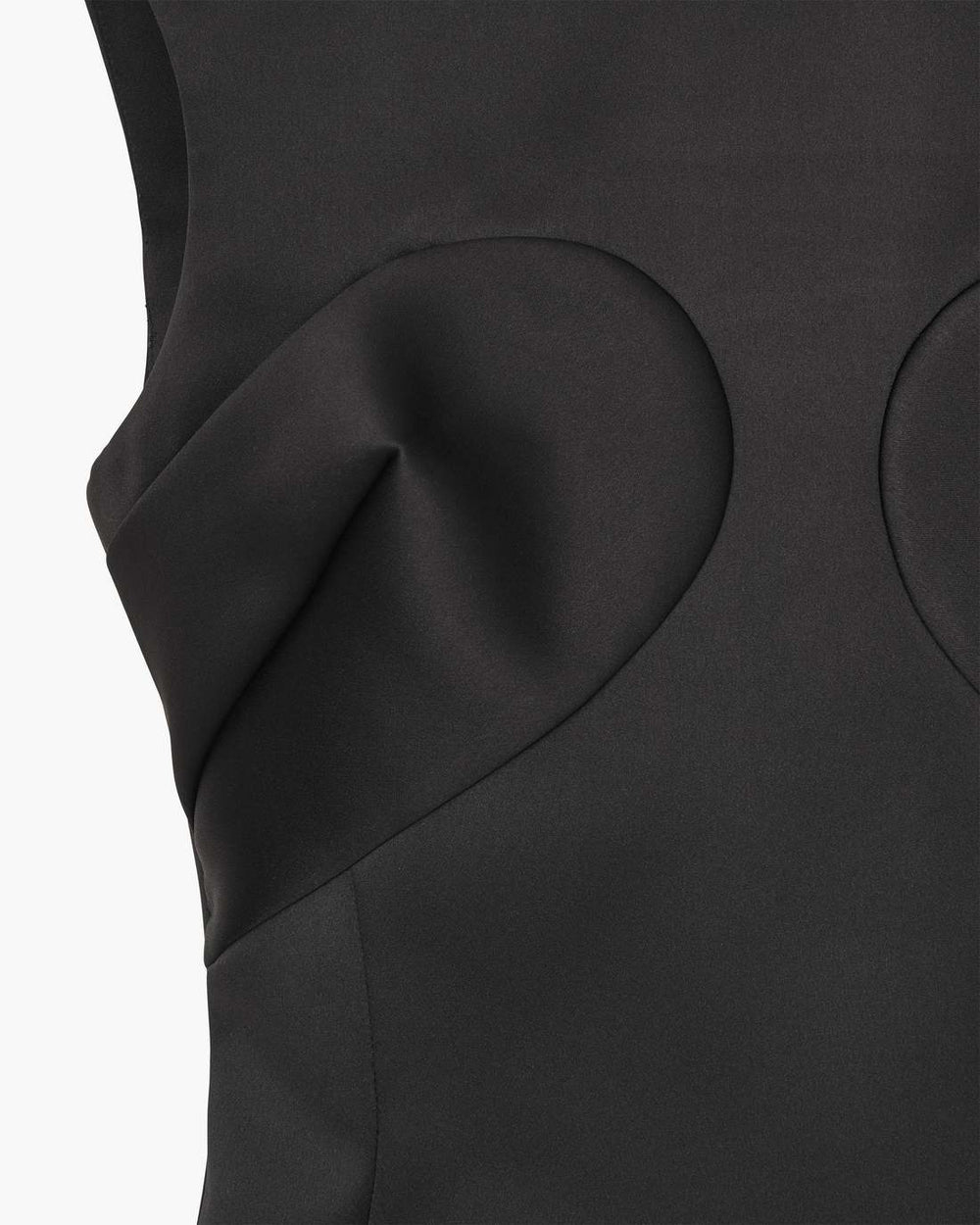 Marc Jacobs Seamed Up Satin Dress Black READY TO WEAR