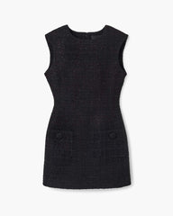 Marc Jacobs Sculptural Tweed Dress Black READY TO WEAR
