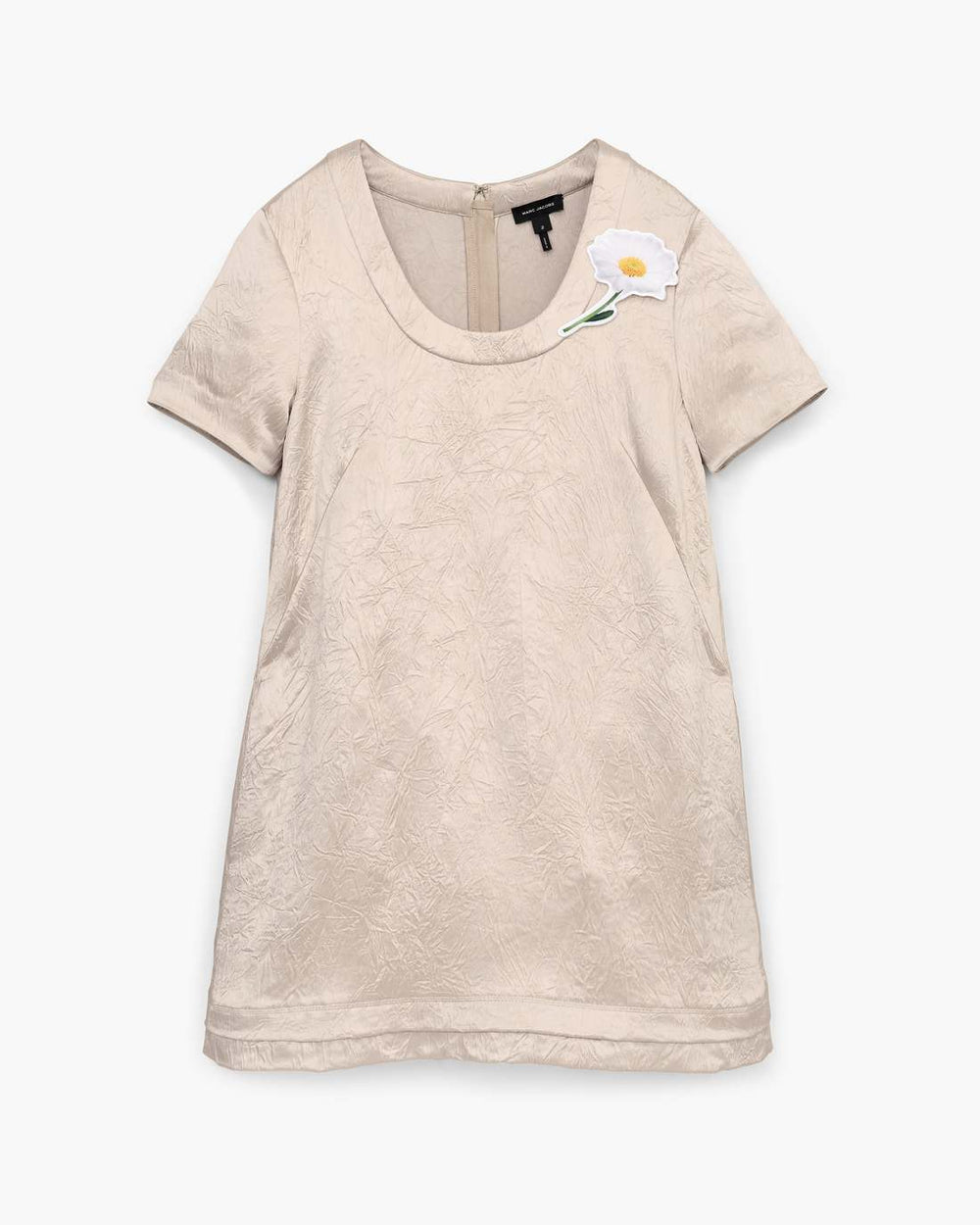 Marc Jacobs Crushed Satin Dress Champagne READY TO WEAR