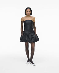Marc Jacobs The Leather Bubble Dress Black READY TO WEAR