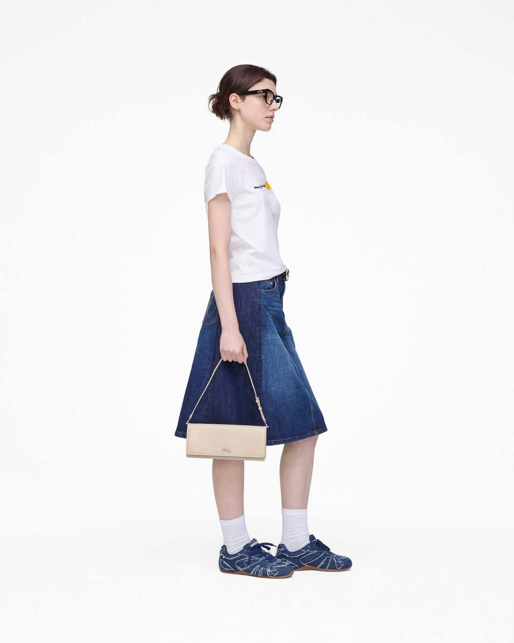Marc Jacobs Daisy Logo Slim Tee White READY TO WEAR