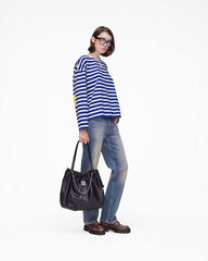 Marc Jacobs Daisy Striped Longsleeve Pansy/White READY TO WEAR