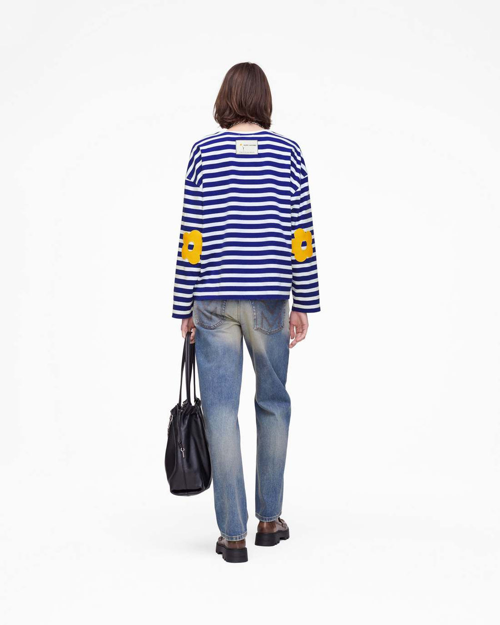 Marc Jacobs Daisy Striped Longsleeve Pansy/White READY TO WEAR