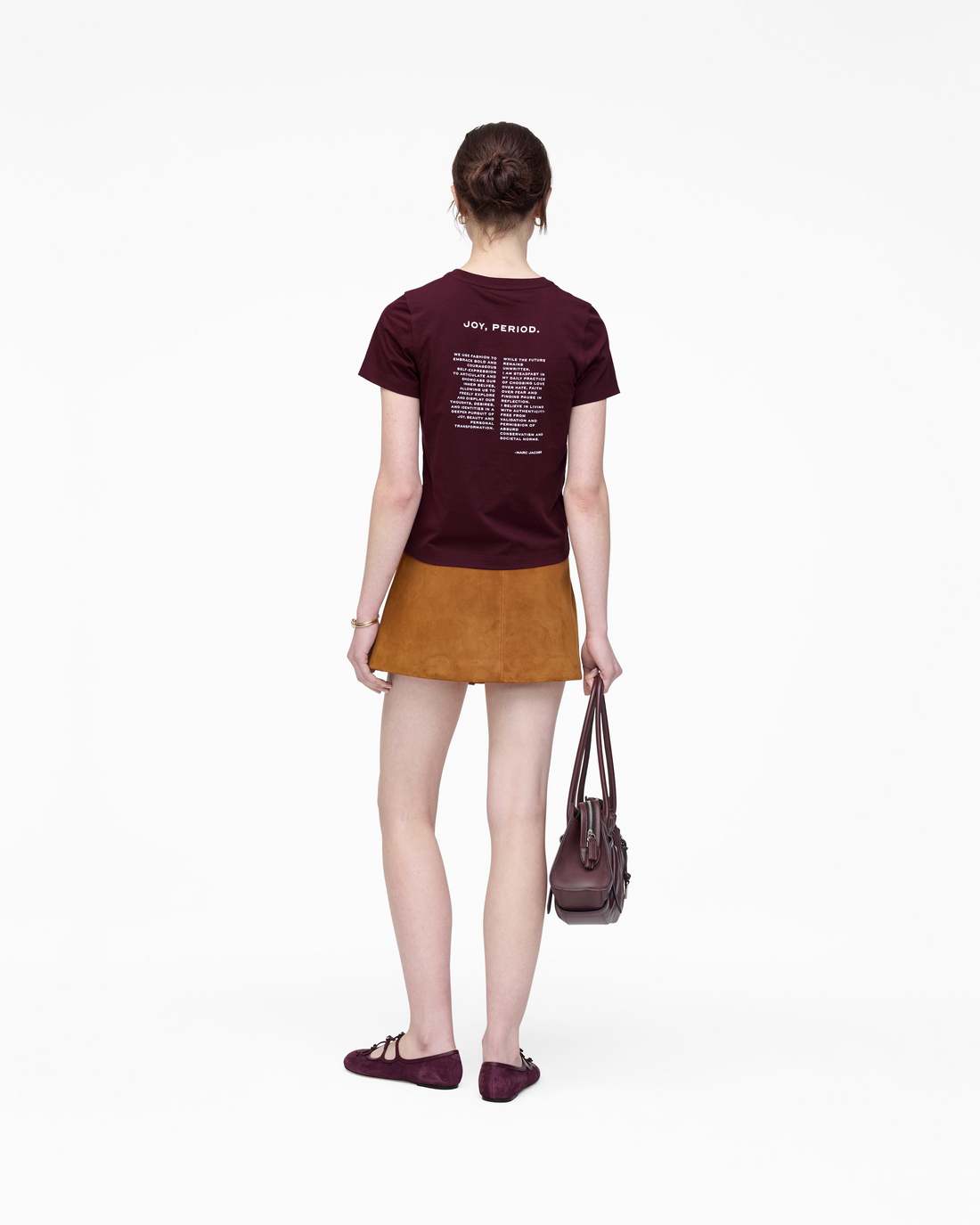 Marc Jacobs Joy. Slim Tee Dark Plum READY TO WEAR