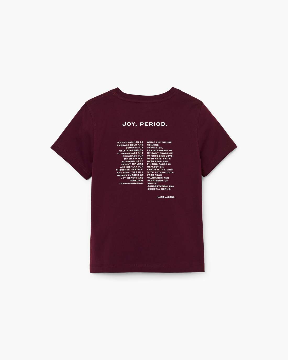 Marc Jacobs Joy. Slim Tee Dark Plum READY TO WEAR