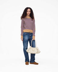 Marc Jacobs Joy Striped Crewneck Camel/Pansy READY TO WEAR