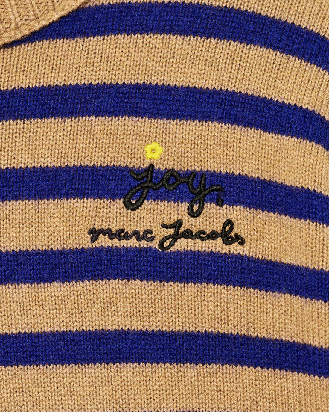 Marc Jacobs Joy Striped Crewneck Camel/Pansy READY TO WEAR