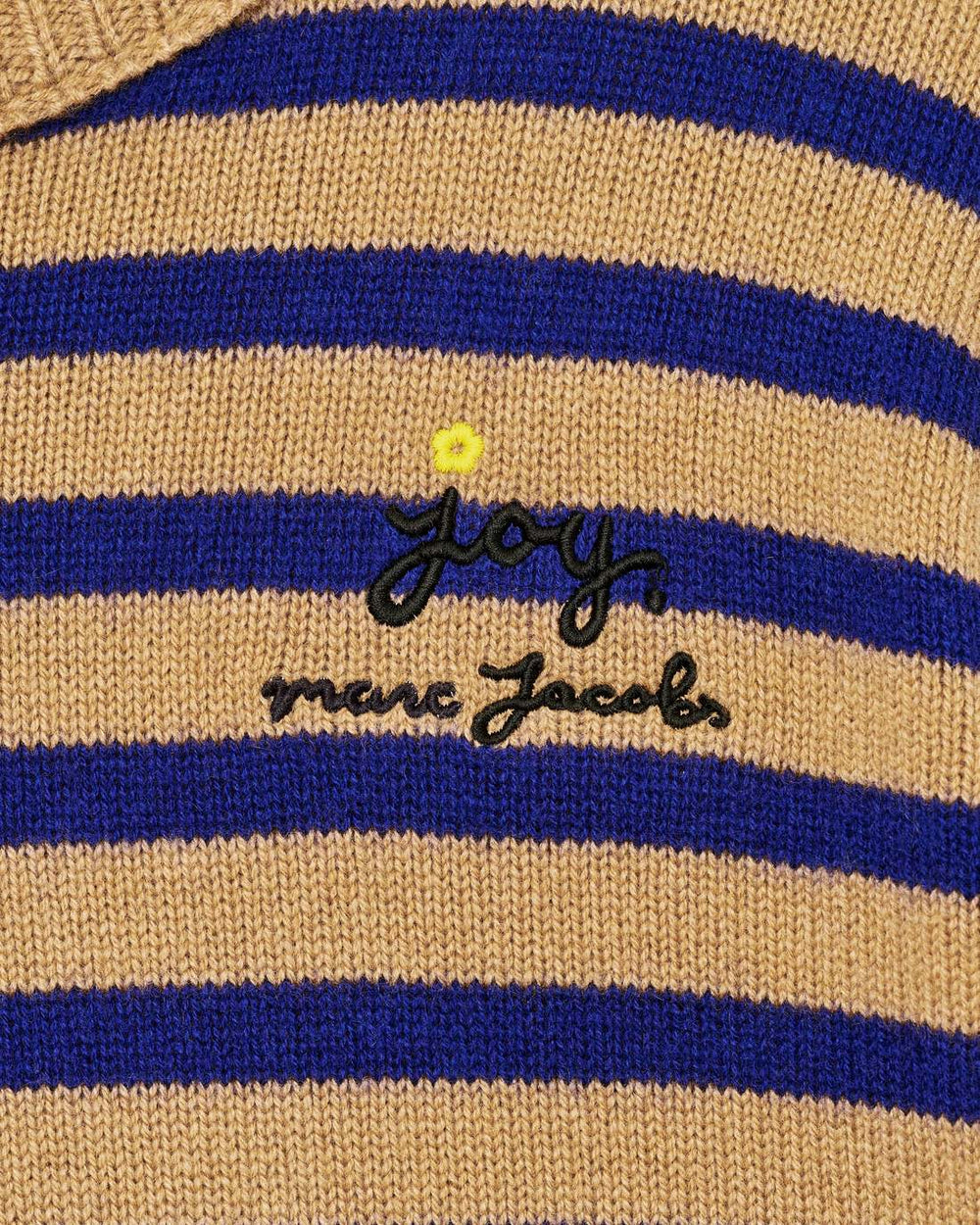Marc Jacobs Joy Striped Crewneck Camel/Pansy READY TO WEAR