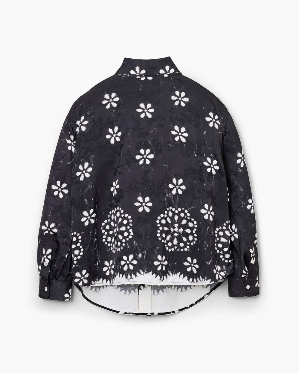 Marc Jacobs Trompe L'Oeil Eyelet Bow Blouse Black/White READY TO WEAR