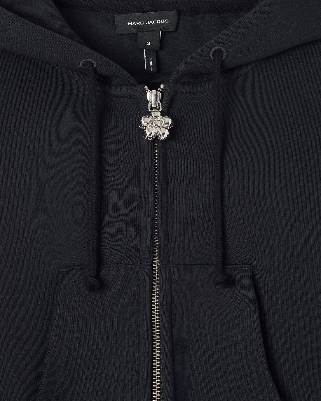 Marc Jacobs Charm Cropped Hoodie Black READY TO WEAR