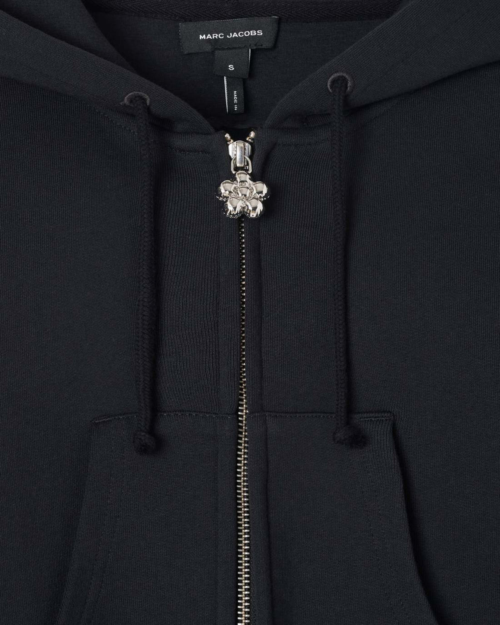 Marc Jacobs Charm Cropped Hoodie Black READY TO WEAR