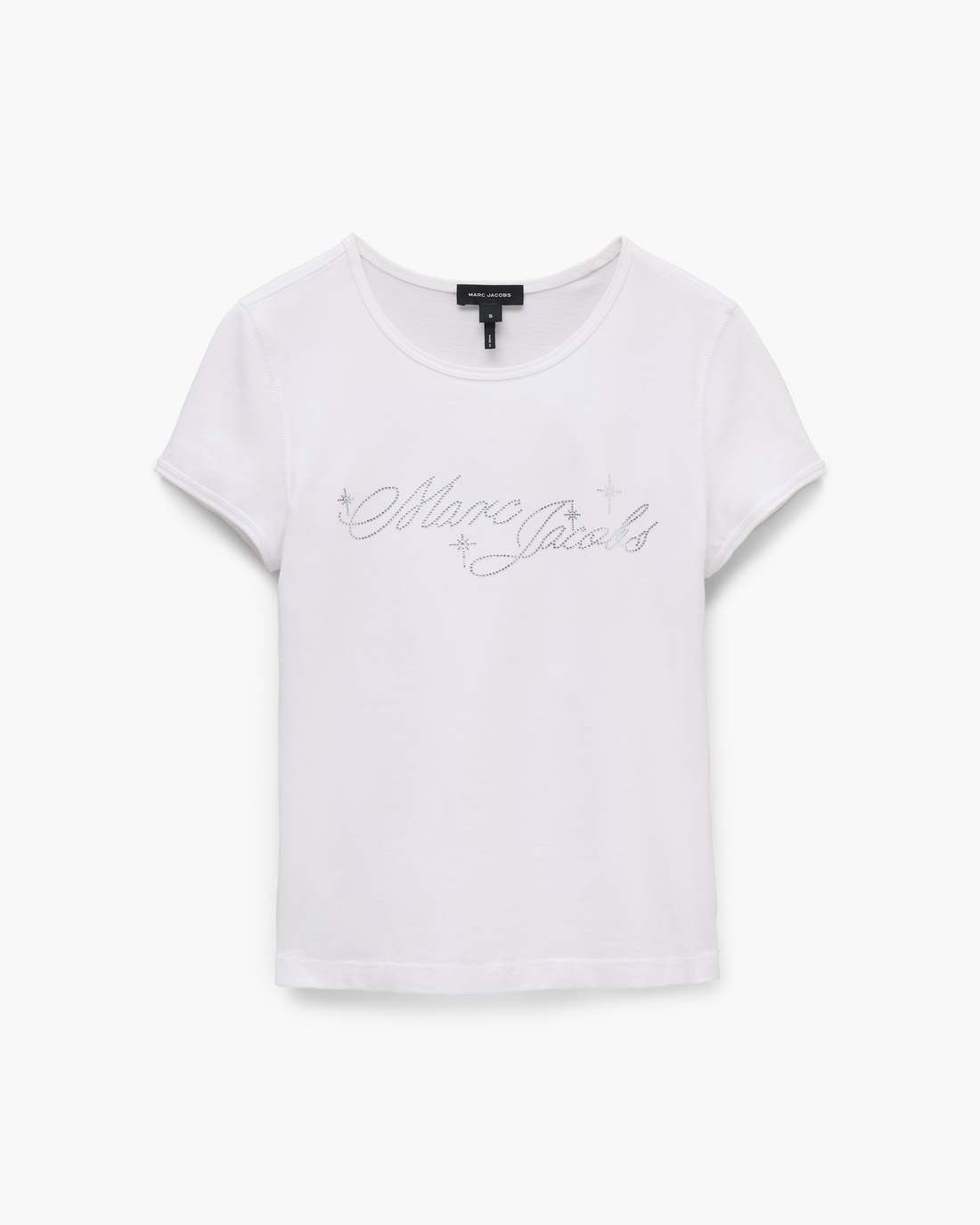 Marc Jacobs Charm Logo Shrunken Tee White READY TO WEAR|NEW ARRIVALS