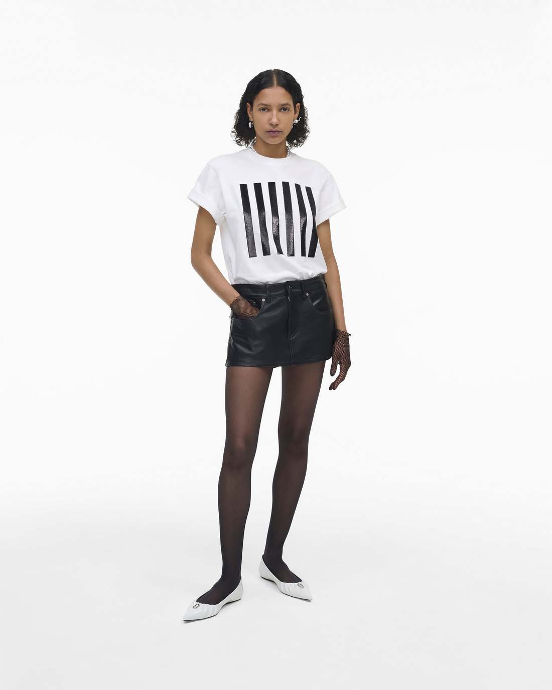 Marc Jacobs The Stripe Box Tee White READY TO WEAR