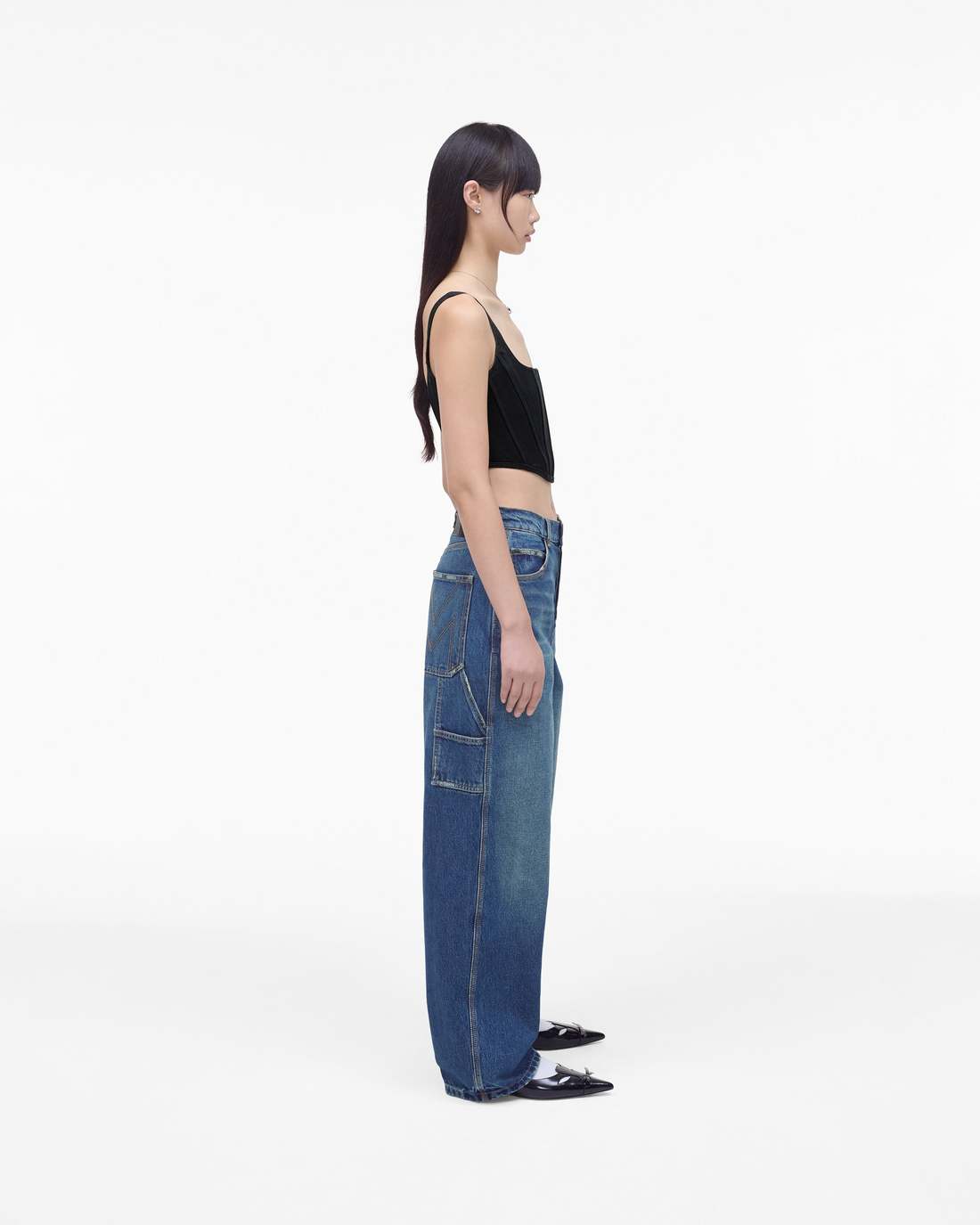 Marc Jacobs The Denim Bustier Black READY TO WEAR